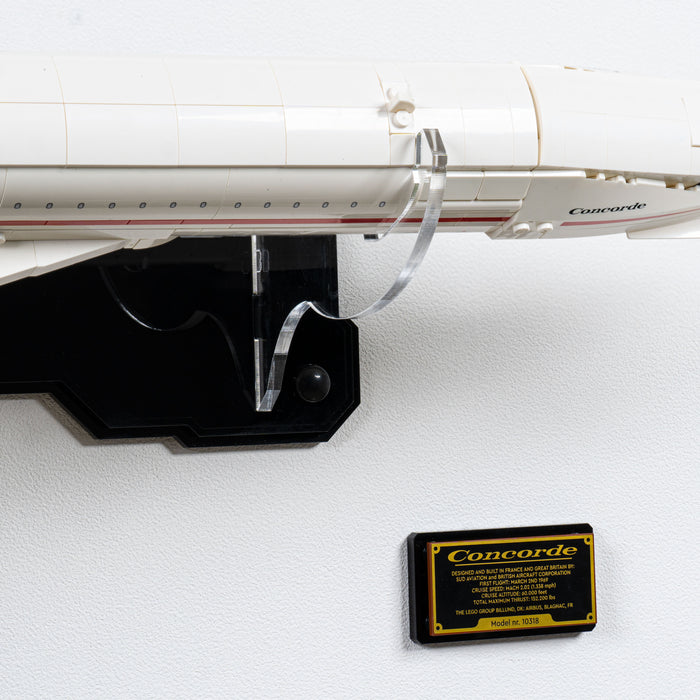 Wall mounted Display Stand for LEGO® Icons: Concorde (10318)
