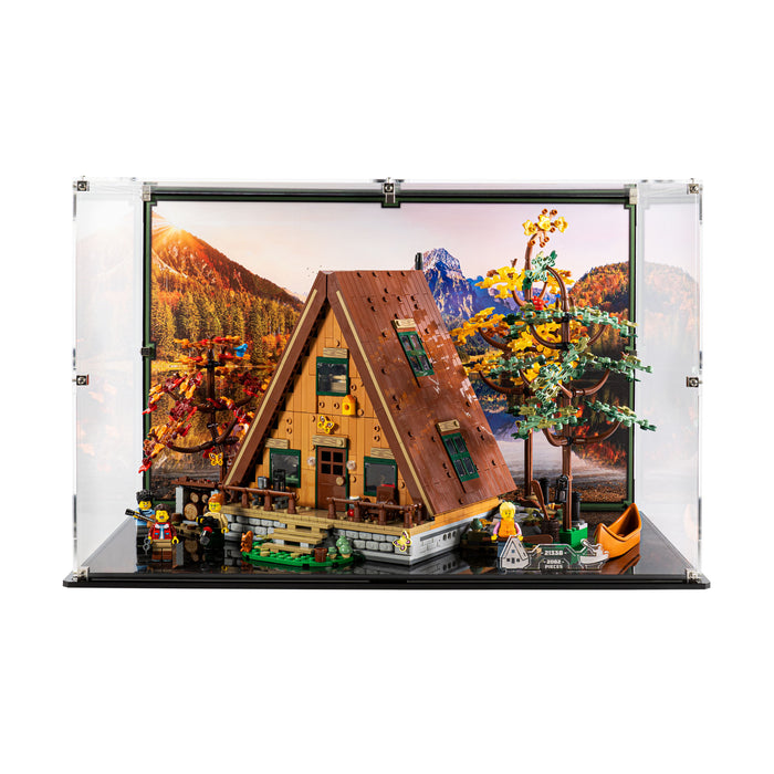 Display Case for LEGO® Ideas: A-Frame Cabin (21338)