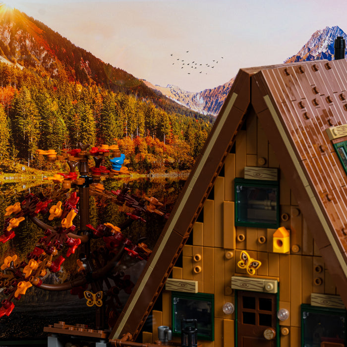 Display Case for LEGO® Ideas: A-Frame Cabin (21338)